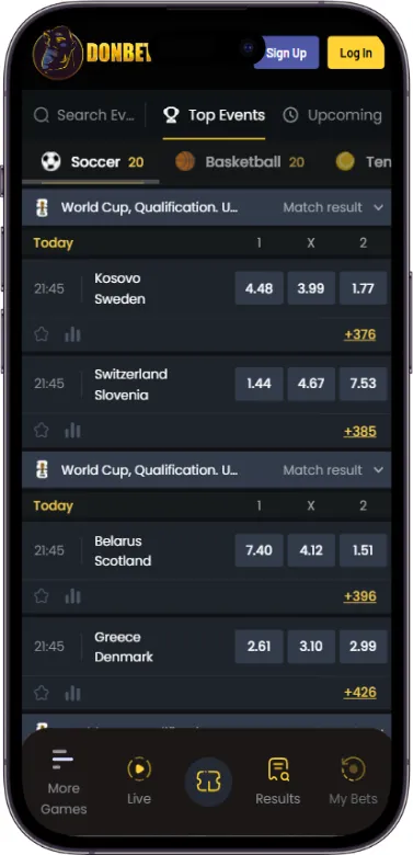 Donbet sports